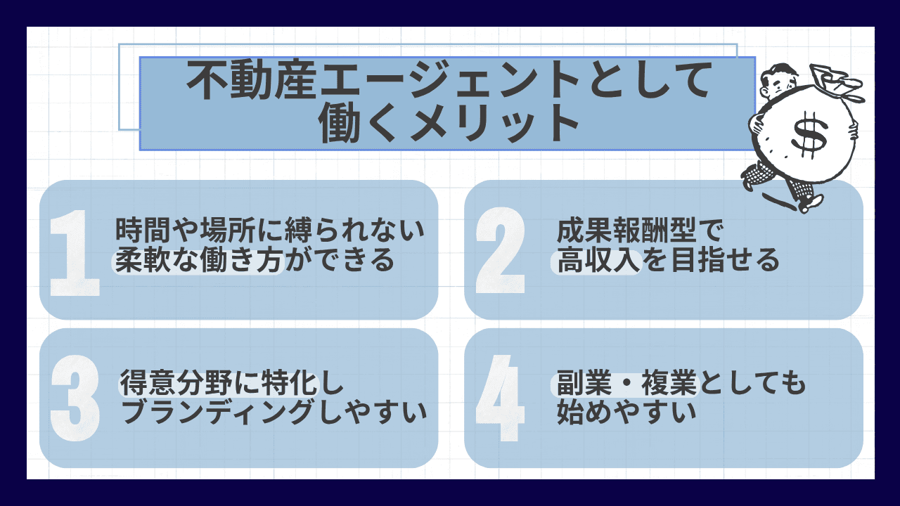 フリーランスの不動産エージェントとして働くメリット