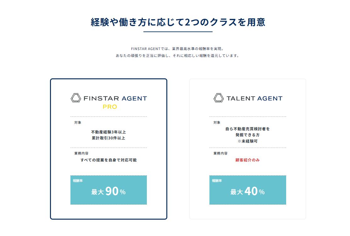 FINSTAR AGENT説明